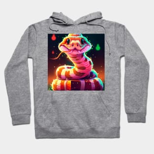 Cute Rattlesnake Drawing Hoodie